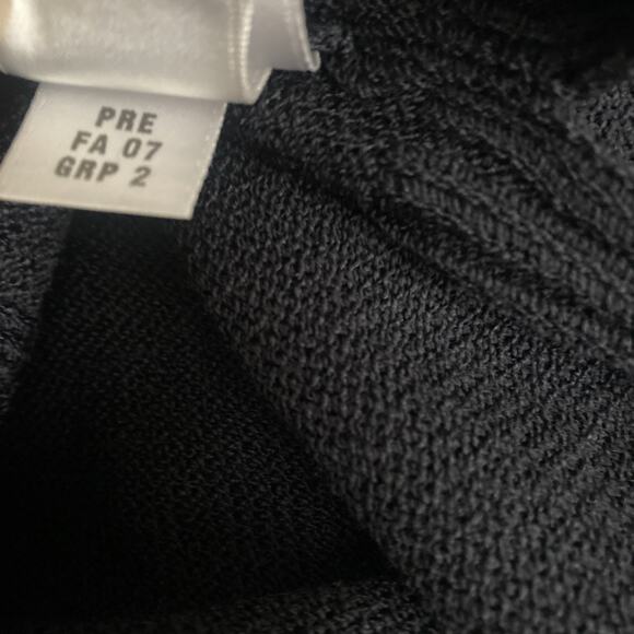 VTG St John Santana Knit Dress Sheath Spaghetti Strap Black Scoop Neck S… - Picture 8 of 10